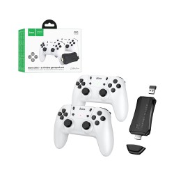 Hoco GA31 Retro Game Stick com 2 Gamepads sem fios Branco
